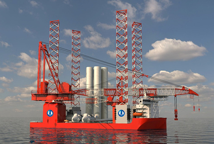 2000 ton offshore wind power installation platform "Baihetan"